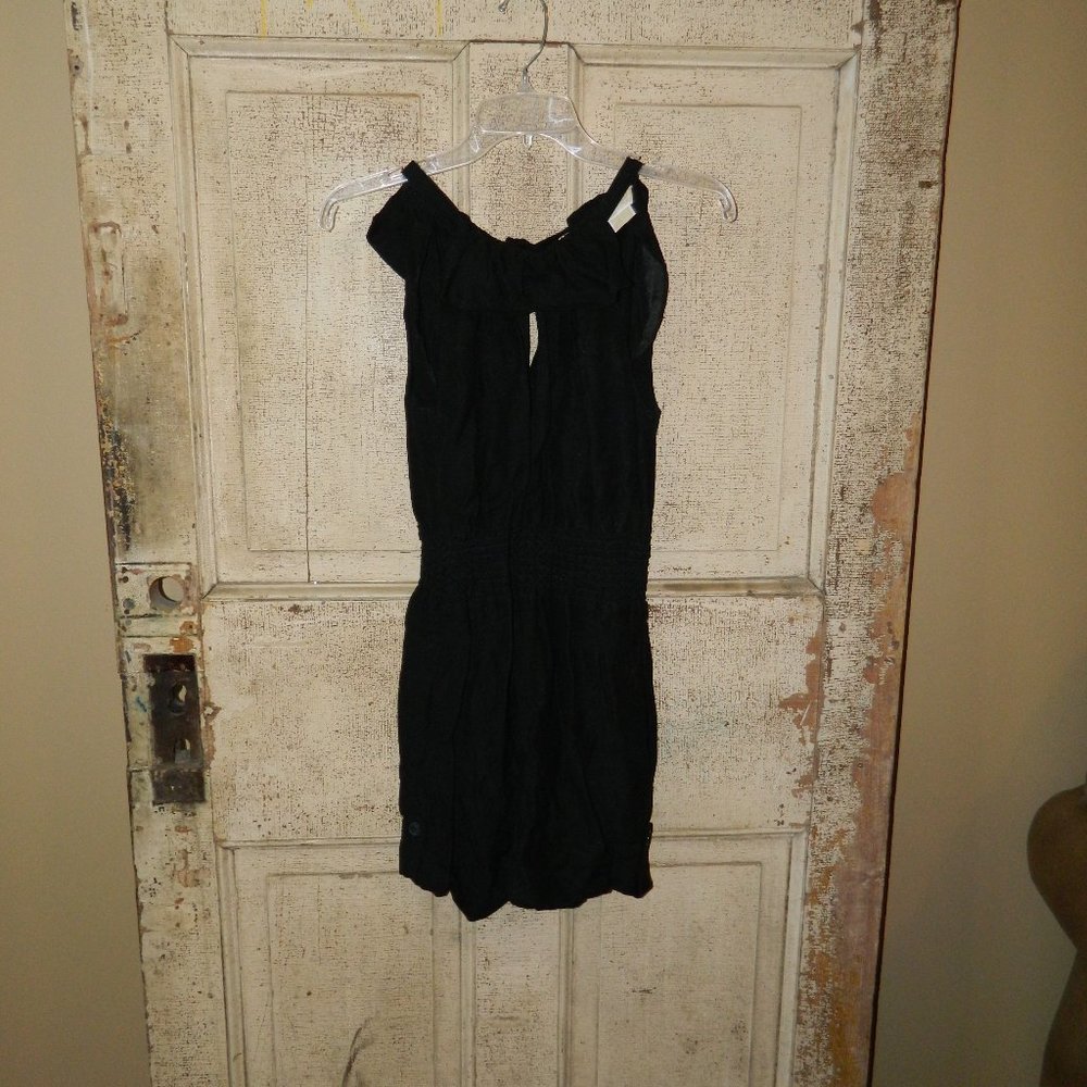 Michael Kors Linen Blend Ruffle Tie Back Ruffle Romper Jumper Size 6 (M-31)